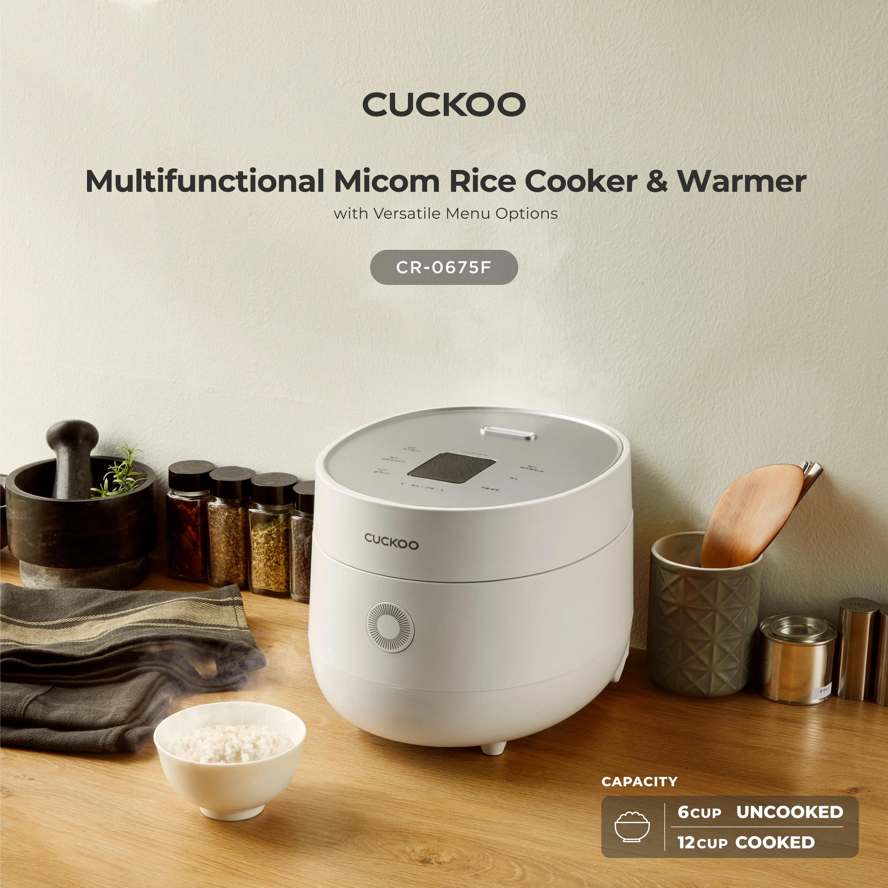 CUCKOO 6-Cup Micom Rice Cooker (CR-0675F) - Image 9