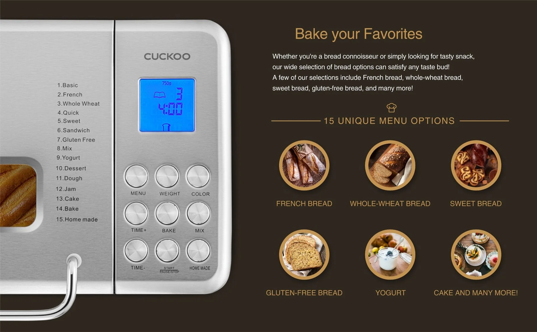 REFURBISHED_CUCKOO Bread Maker (CBM-AAB161S) - Image 4